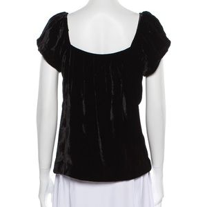 Kate Spade Cap Sleeved Velvety Blouse